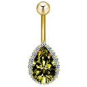 Navlepiercing med sten J3384 28