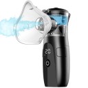 Nebulizér inhalátor se 3 režimy a LED displejem nádobka 15 ml 12,5 x 5,8 x 4 cm částice 5 µm pro děti i dospělé do domácnosti 2
