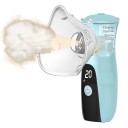 Nebulizér inhalátor se 3 režimy a LED displejem nádobka 15 ml 12,5 x 5,8 x 4 cm částice 5 µm pro děti i dospělé do domácnosti 5