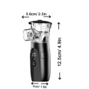 Nebulizér inhalátor se 3 režimy a LED displejem nádobka 15 ml 12,5 x 5,8 x 4 cm částice 5 µm pro děti i dospělé do domácnosti 3