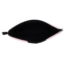 Necessaire feminina com impressão da silhueta de uma mulher com cabelo afro Necessaire plana com fecho de correr para maquilhagem e pequenos itens 32