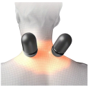 Neck Massage Pillow 42 x 12 x 12 cm 5-Point Model with Vibrations, Heating and Battery Relaxation While Travelling Sleep and Tension Relief 3