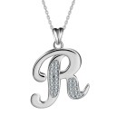 Necklace with Alphabet Letter D620 18