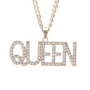 Necklace with Queen and King Pendant 3