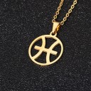 Necklace with Zodiac Sign Pendant 21