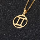 Necklace with Zodiac Sign Pendant 22