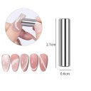 Neglemagnet med katteøjeeffekt 2,6 x 0,6 cm magnetisk stift til gellack neglekunst magnetisk neglelakværktøj negledekoration professionelt værktøj 2
