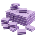 Negleslibeblokke 10 stk. mini farverige poleringsfile pink lilla sorte skumblokke til manicure og pedicure 4