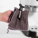Neliömäinen puhdistusliina baarille 30 x 30 cm Kestävä mikrokuituliina polyesterikuiduista lasien ja pintojen kiillottamiseen 4