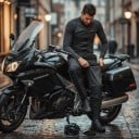 Nepremokavé nohavice na motorku Unisex Elastický pás a vrecká na zips Materiál PU a TPU Čierne s bielym pruhom Prehozové nohavice do dažďa 5