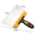 Nerezová cukrářska škrabka 19,5 cm Široká škrabka na cesto čokoládu a krémy Ergonomická kuchynská stierka pre pečenie a cukrárinu 2