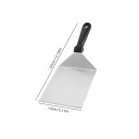 Nerezová grilovací obracečka s plastovou rukojetí 32 x 13 cm Obracečka na maso a burgery Grilovací lopatka Kuchyňské náčiní z oceli 2