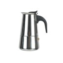 Nerezová moka konvička na kávu 200 ml nerezová oceľ a plast strieborná kompaktný kávovar na espresso pre domáce použitie 1