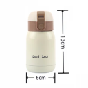 Nerezová termoska 200 ml 6 x 13 cm Malá vakuovo izolovaná cestovná termoska na kávu a čaj Prenosná termoska do práce aj školy 2