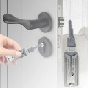 Nerezový dekodér kľúča 12 x 5 x 5 cm Merací prípravok na cylindrické vložky s priamou drážkou 4