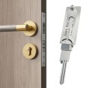 Nerezový dekodér kľúča 12 x 5 x 5 cm Merací prípravok na cylindrické vložky s priamou drážkou 5