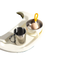 Nerezový hrnček s pevným uchom 220 ml z nerezovej ocele v striebornej farbe na pitie kávy, čaju aj iných nápojov doma aj na cestách 6