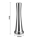 Nerezový temper 8 x 2,45 cm na utlačení mleté kávy pro opakovaně použitelné kapsule do kávovaru Nespresso Precizní pěchovadlo 2