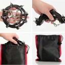 Nesmeky cu lanțuri pentru încălțăminte cu vârfuri din oțel inoxidabil, Mânecuță elastică, Mărime universală cu sac de depozitare, 1 pereche 5
