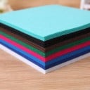 Netkaná textilie ve čtvercích 10 x 10 cm sada 40 ks Ohebné barevné listy látky pro domácí tvoření a šití Náhodný mix barev 2