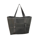 Netz-Umhängetasche 55 x 35 x 19 cm Große Tasche mit Taschen für Strand, Einkaufen und Schwimmen Sommerliche tragbare Tasche mit Griffen 8
