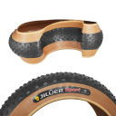 Neumático de bicicleta 26 x 4.0 para bicicleta de montaña, neumático antipinchazos fatbike, neumático de terreno ancho, alta estabilidad 2