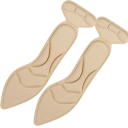 Neutral Coloured Insoles with Toe Soft Breathable Insoles for Comfortable Walking Pressure Relief in the Forefoot for Women's Footwear 1