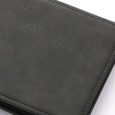 Neutral herrepung PU 11 x 9 cm Lille pung med lynlåslomme Elegant pung til kort og kontanter Til hverdagsbrug 6