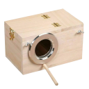 Nichoir en bois Maison en bois pour perroquets 20 x 12 cm 1