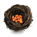 Nido decorativo con huevos. 3