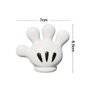 Niedlicher Zahnbürstenhalter mit Saugnapf, Mickey-Palmen-Badezimmerhaken, Zahnbürstenhalter, multifunktionales Aufbewahrungsregal für Kinder und Erwachsene 4