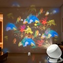 Night LED Projector with Ocean Theme 360° Rotation 3 W USB Power Adjustable Brightness Height 10 cm ABS White For Children's Room and Bedroom 2