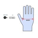 Nitrilové jednorázové rukavice 100 ks velikost S 24 cm ochranné rukavice pro úklid vaření barvení vlasů domácnost 3