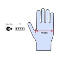 Nitrilové jednorázové rukavice velikost M 24 cm ochranné rukavice pro úklid vaření barvení vlasů domácnost 3