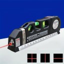 Nível a laser multifuncional com laser cruzado 8ft/2,5 m fita Nível de Linha Ferramenta de medição compacta com régua métrica 2