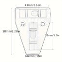 Nivel de burbuja para autocaravanas Dispositivo de nivelación externo Accesorio de medición estable Equipamiento de camping Nivelación 6