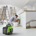 Nivelă laser LFINE cu 16 linii și trepied, fascicul verde 4×360°, autonivelare, baterie de 4800mAh, controler USB-C, geantă, înălțime trepied 100 cm 5