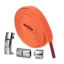 No Tie Skosnören Med Lås 100cm Elastiska Sport Skosnören Med Metall Spänne Löparskor Fitness Skor Barn Skor 8