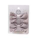 Noeud à carreaux pour cheveux 2 pcs Barrette avec nœud 6,4 x 3,8 cm Accessoire élégant Barrette avec nœud Coiffure stylée Accessoires 7