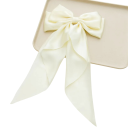 Nœud en satin pour les cheveux 36 x 21 cm Élégant accessoire capillaire Accessoire de mode féminin Brillance douce Attache stylée Confort de port 6
