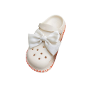 Nœud en tissu pour crocs grande décoration pour chaussures accessoire textile pour les trous des chaussures avec un nœud distinctif 2