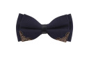Nœud papillon double pour homme avec bord métallique Accessoire de mode élégant Design luxueux Style formel Matériau de qualité Pour les mariages bals soirées Smoking Costume 7