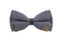 Nœud papillon double pour homme avec bord métallique Accessoire de mode élégant Design luxueux Style formel Matériau de qualité Pour les mariages bals soirées Smoking Costume 6