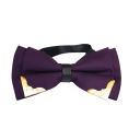 Nœud papillon double pour homme avec bord métallique Accessoire de mode élégant Design luxueux Style formel Matériau de qualité Pour les mariages bals soirées Smoking Costume 19