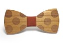 Nœud papillon en bois à pois J646 2