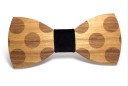 Nœud papillon en bois à pois J646 6