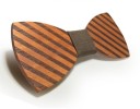 Nœud papillon en bois avec bande gravée J644 3