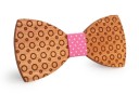 Nœud papillon en bois avec motif gravé J645 7
