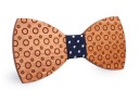 Nœud papillon en bois avec motif gravé J645 1