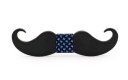 Nœud papillon en bois en forme de moustache J647 4